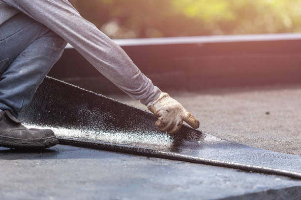 Professional Basement Waterproofing technician working in Rose Hill, VA